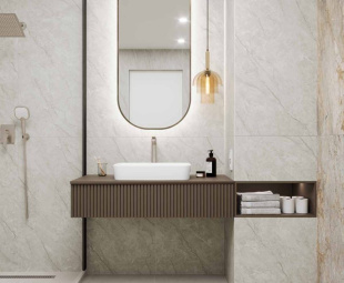 Керамогранит Laparet  Absolute Bianco carving lappato рект. (60х120х0,9) лаппатированный